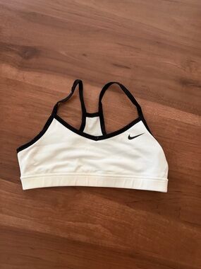 Nike White Sports Bra with Black Trim Reversible